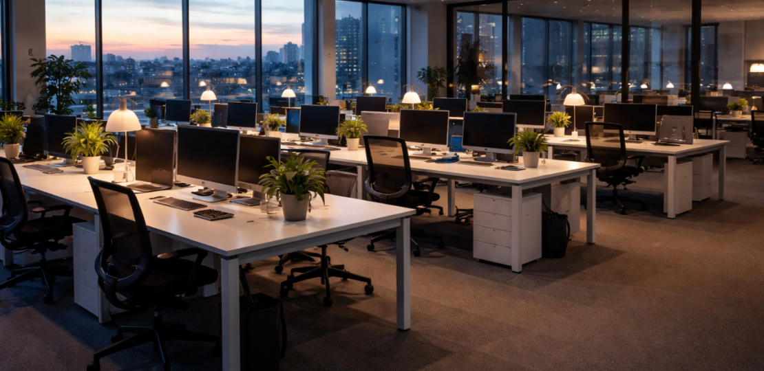 Sweden work culture office empty 430 pm